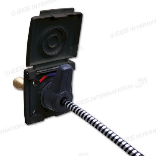 PRESA ESTERNA ACQUA CON MISCELATORE TUBO 200MM ATT. JHON GUEST 12MM NERA