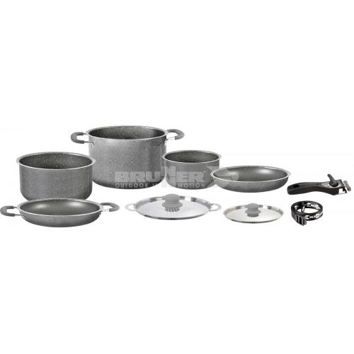 POPOTE SET DI PENTOLE GOURMET ROCK NG 8+1 0806080N ADATTO A INDUZIONE!