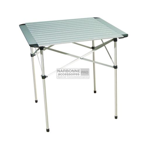 TAVOLO ALLUMINIO PIEGHEVOLE 2P 70 X 70
