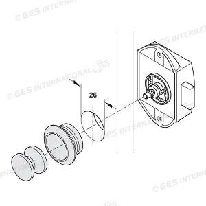 KIT PUSH-LOCK UNILATERALE BIANCO