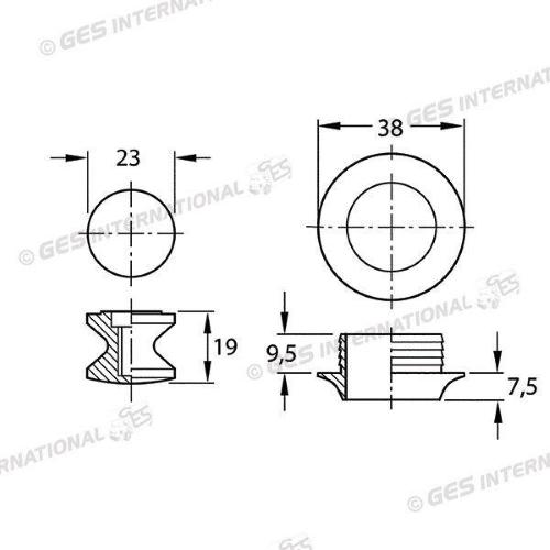 KIT PUSH-LOCK UNILATERALE NICHEL SATINATO