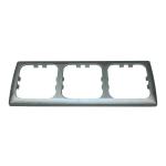CORNICE A TRE MODULI ARGENTO
