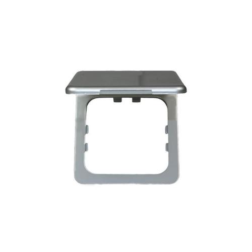 CORNICE A UN MODULO ARGENTO CON COPERCHIO