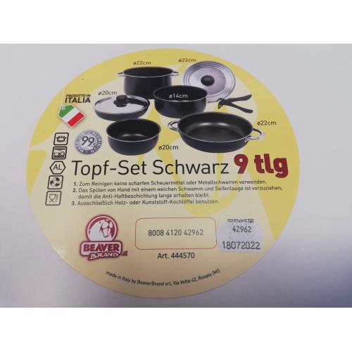 POPOTE SET DI PENTOLE BLACK COMET 22-8 Pz