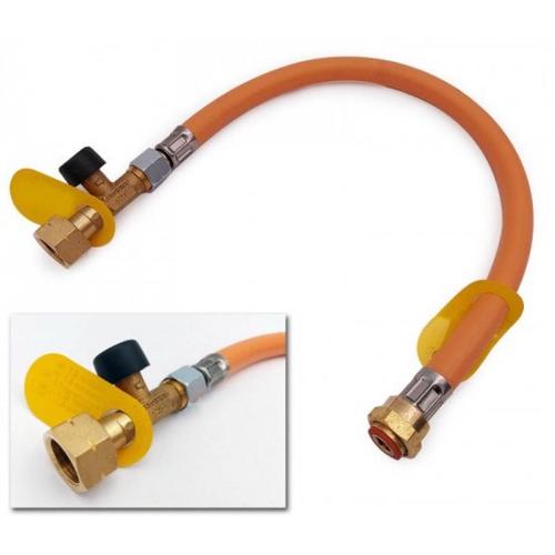 TUBO FLESSIBILE ALTA PRESSIONE ITALIA W20X1/14"SX F / F20X1.5 CON SICURA