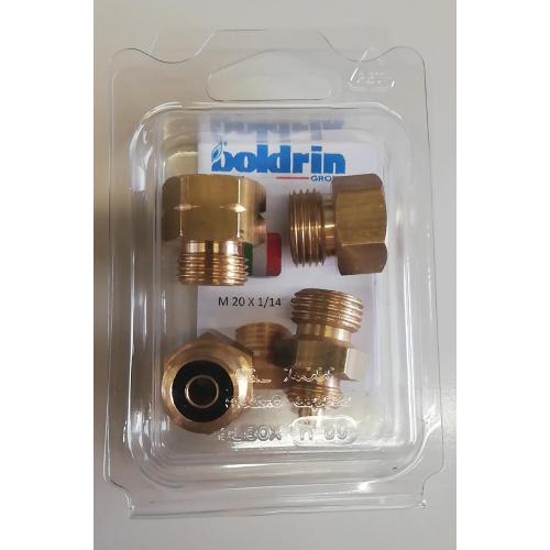 KIT RACCORDI UNIVERSALE PER BOMBOLE EURO 4PZ