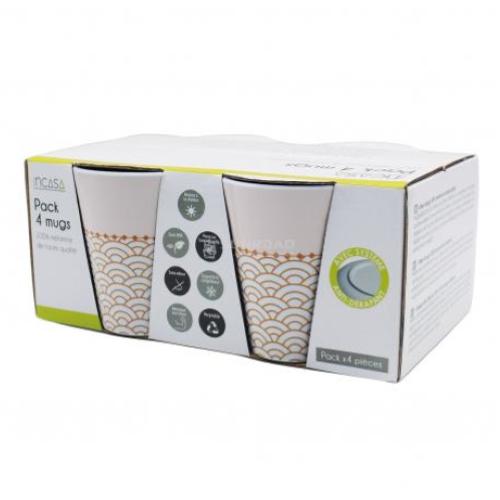 SET 4 TAZZE IN MELAMINA ART DECO'