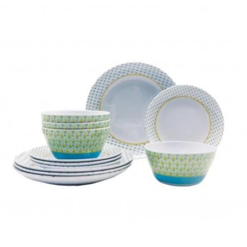 KIT PIATTI IN MELAMINA 12PZ PAON