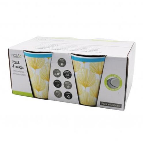 SET 4 TAZZE IN MELAMINA PAON