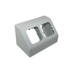 SUPPORTO PER DUE COMPONENTI GRIGIO CHIARO