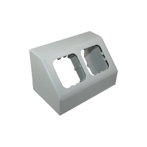 SUPPORTO PER DUE COMPONENTI GRIGIO CHIARO