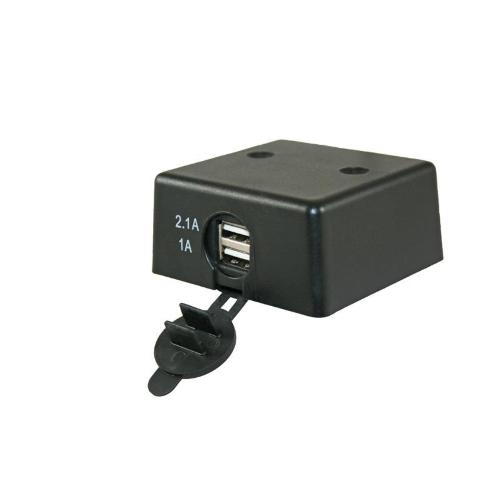 PRESA 12V CON 2 USB ESTERNA DA APPOGGIO