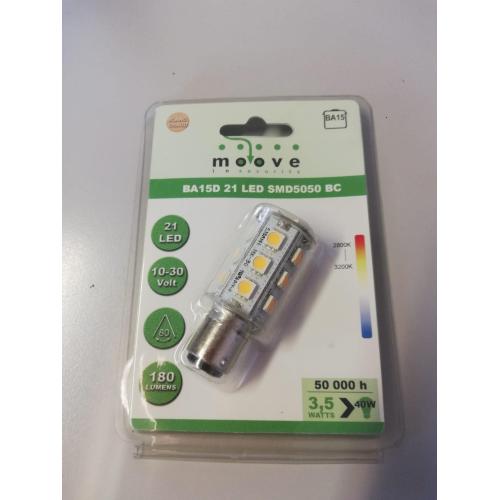 LAMPADA LED BA15D 21 LED 180 LUMEN 50000H