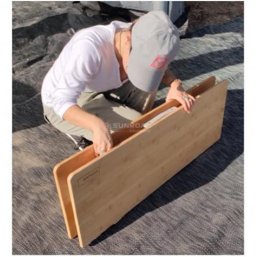 TAVOLO VALIGIA BAMBOU PIEGHEVOLE 100X72