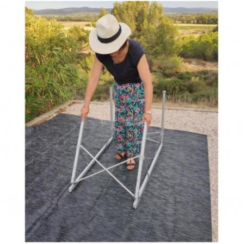 TAVOLO FLEX ALLUMINIO PIEGHEVOLE 113X70