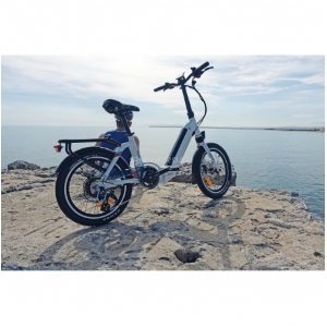 BICICLETTA ELETTRICA PIEGHEVOLE CONFORT PLUS 20P BIANCA
