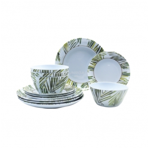 KIT PIATTI IN MELAMINA 12PZ TROPICAL