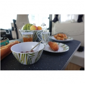 KIT PIATTI IN MELAMINA 12PZ TROPICAL