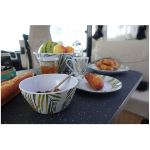 KIT PIATTI IN MELAMINA 12PZ TROPICAL