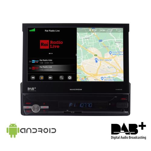 AUTORADIO MULTIMEDIALE CON NAVIGATORE 1DIN M-AN6560
