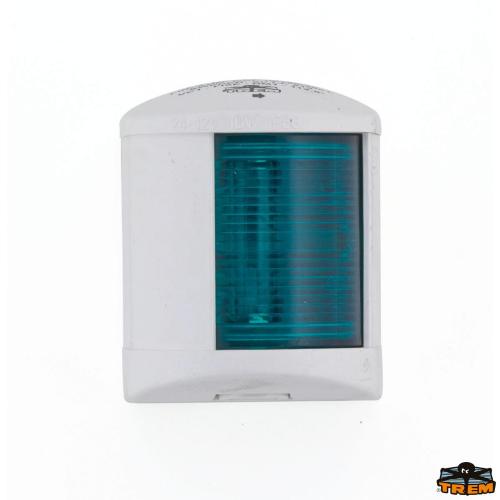 FANALE “CROCE EASY LED” 12V VERDE SX 112,5°12MT BIANCO