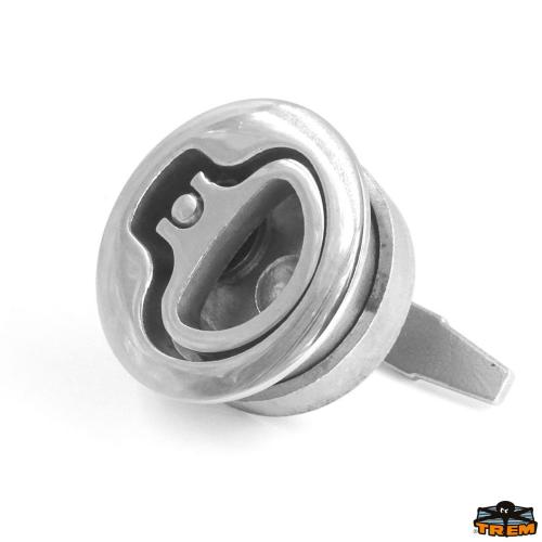 MANIGLIETTA SPORTELLO INOX Ø62X50 0-20MM CON SERRATURA