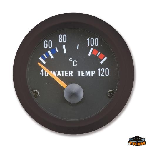 INDICATORE TEMPERATURA ACQUA ECO LINE INCASSO 52 MM NERO