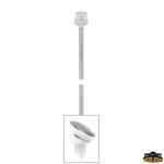FANALE A LED 12V “POLE EASY LED 360°” A 360°20MT ASTA BAIONETTA 600MM BIANCO