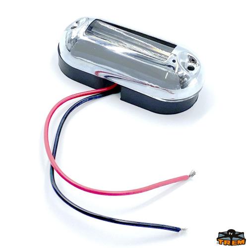 LUCE SUBACQUEA LED BIANCO FISSAGGIO PIANO 9LED