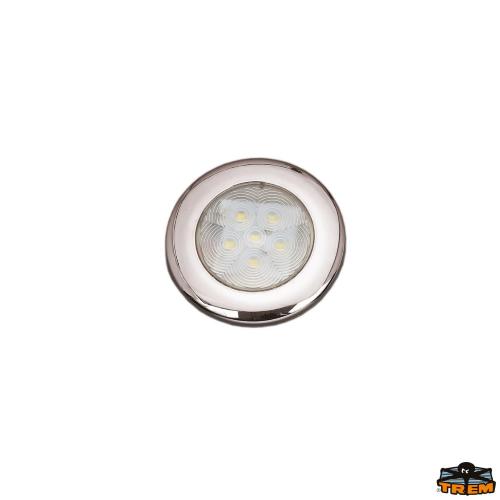 PLAFONIERA 12V LED AISI304 SENZA INCASSO LUCE BIANCA
