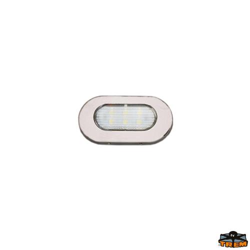 LUCE DI CORTESIA 12V DA APPOGGIO LED 73X38MM 6LED 1,2W BLU