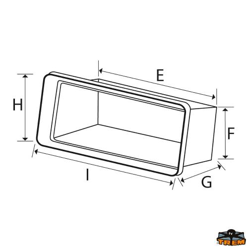 SPORTELLO STAGNO FORI COPERTI CON CONTENITORE BIANCO 270X375MM