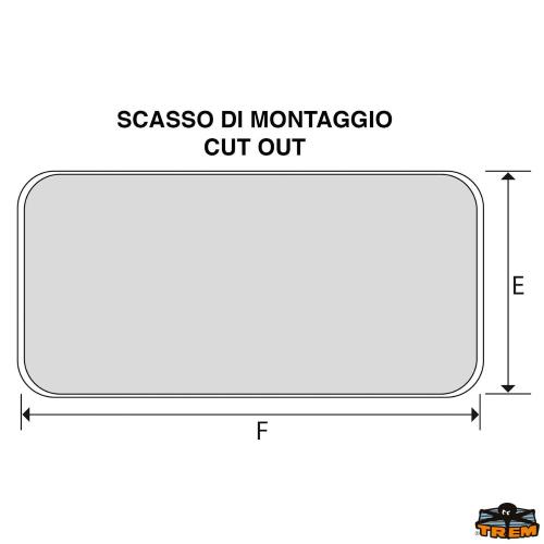 SPORTELLO STAGNO FORI COPERTI BIANCO 270X375MM