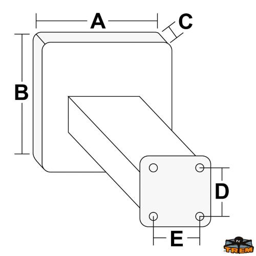 SUPPORTO MOTORE AUSILIARIO A RIBALTA ALLUMINIO TAVOLA IN LEGNO