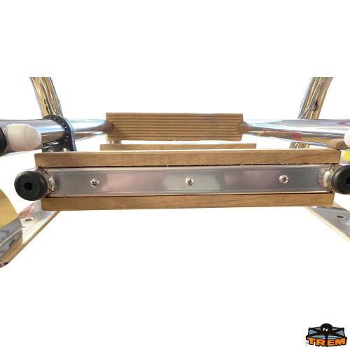 SCALETTA PIEGHEVOLE A RIBALTA 3 GRADINI CON MANIGLIONI STRETTA