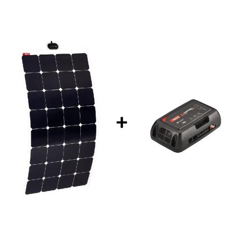 KIT PANEL SOLAR FLEXIBLE SOLARFLEX EVO MONOCRISTALINO 115W + SCE360 MPPT