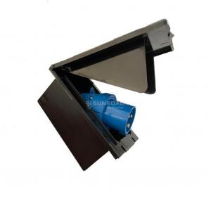 TOMA DE CORRIENTE MACHO FIJA 230V AGUJERO 135X70MM NEGRO