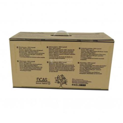 CAMA LISTA TERRACOTTA VERANO/INVIERNO 130X190 CORTE DERECHO