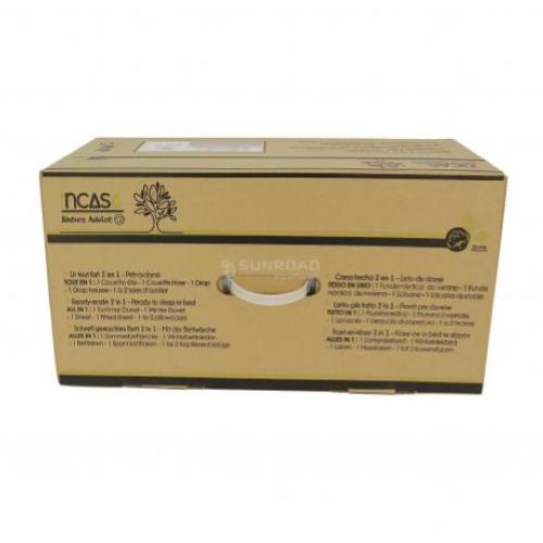 CAMA LISTA TERRACOTTA VERANO/INVIERNO 130X190 CORTE DERECHO