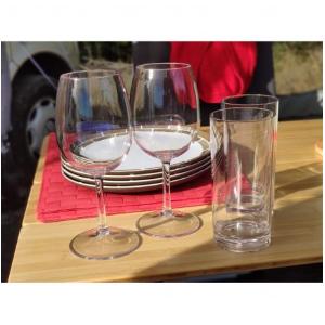 CONFEZIONE 6 BICCHIERI 22CL TRITAN DA VINO DA DEGUSTAZIONE