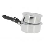 SET DI 2 PADELLE IN ACCIAIO 16 E 17CM