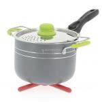 PORTA PENTOLA PIEGHEVOLE IN SILICONE ROSSO