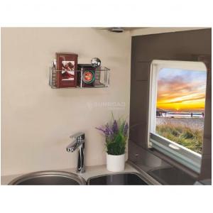 MENSOLA IN FILO CROMATO A VENTOSA 