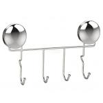 PORTA STROFINACCI O ACCESSORI IN FILO CROMATO A VENTOSA