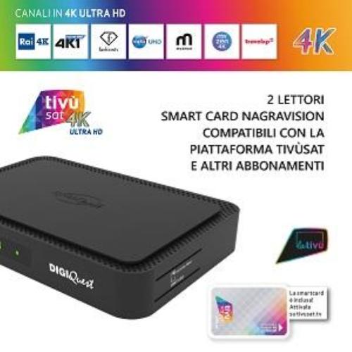 DECODER TIVUSAT DIGIQUEST 4K UHD Q90