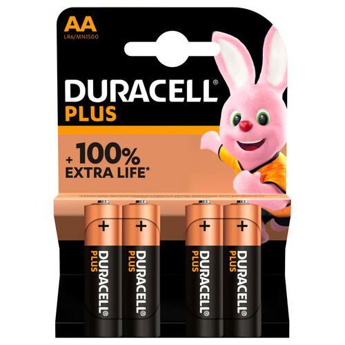 BATTERIA STILO AA 1.5V DURACELL100 4PZ