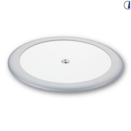 PLAFONIERA TONDA LED 310MM 4000K LUCE BIANCA TOUCH SWITCH CORNICE CROMATA