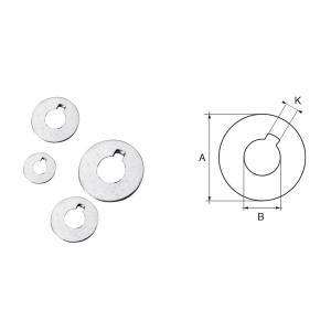 RONDELLA IN ACCIAIO INOX Ø30 PER ASSI E ELICHE RADICE