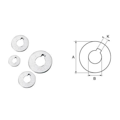 RONDELLA IN ACCIAIO INOX Ø30 PER ASSI E ELICHE RADICE