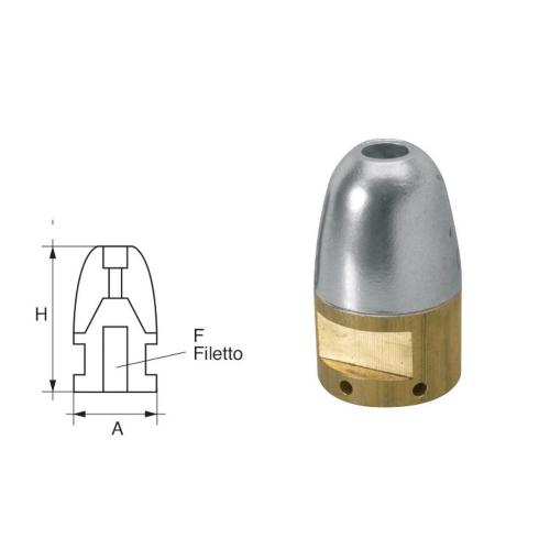 ANODO PER ASSI E ELICHE RIVA RI-5 Ø 40MM